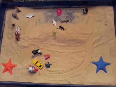 Sand Tray: Kinetic Drawing for Sandtray Therapy Class- J.