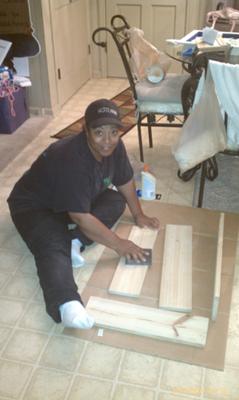 Sanding my Sand Tray