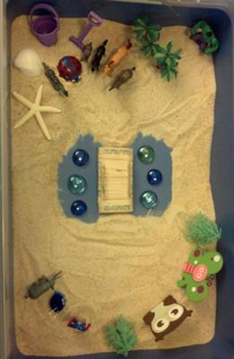 Sand Tray Therapy Bridge Sand Tray